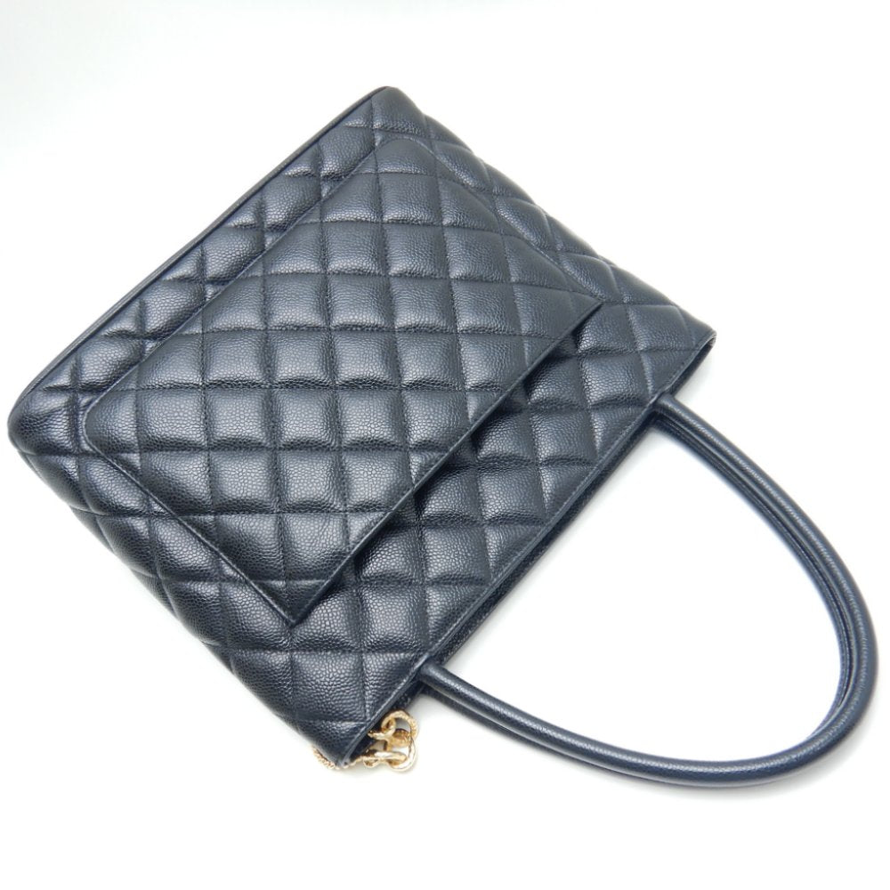 Chanel Reprint Tote Bag Caviar Skin Black