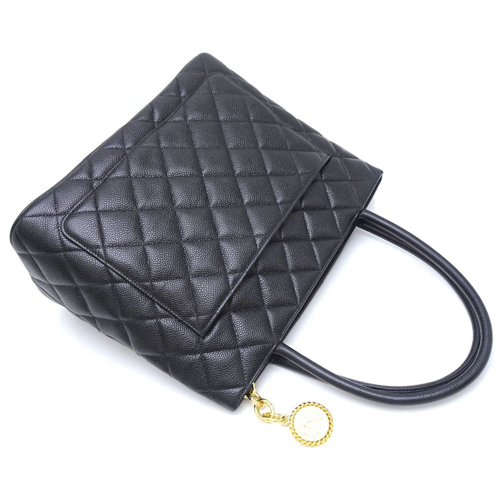 Chanel Reprint Tote Bag Caviar Skin Black