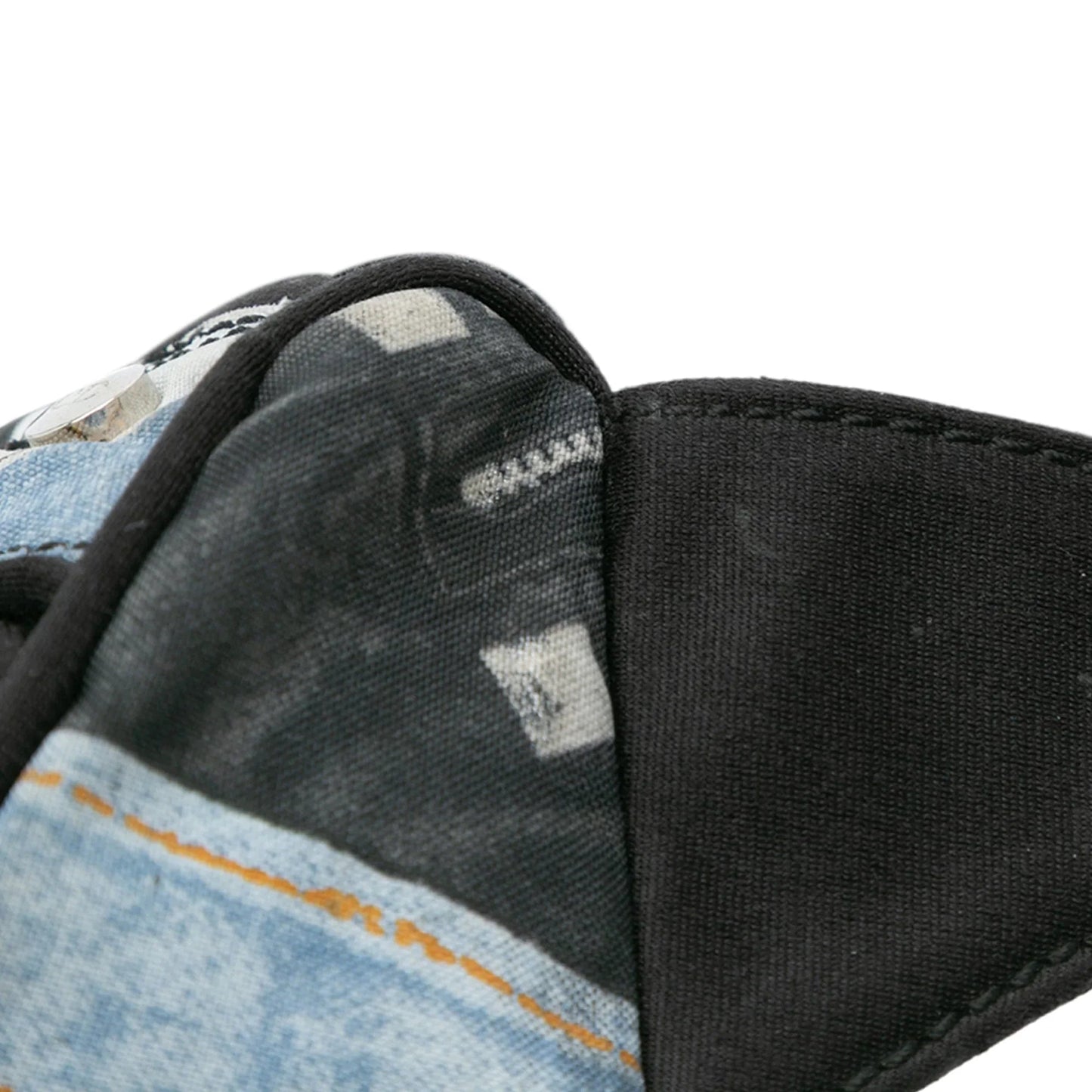 Blue Dior Canvas Printed Denim Crossbody