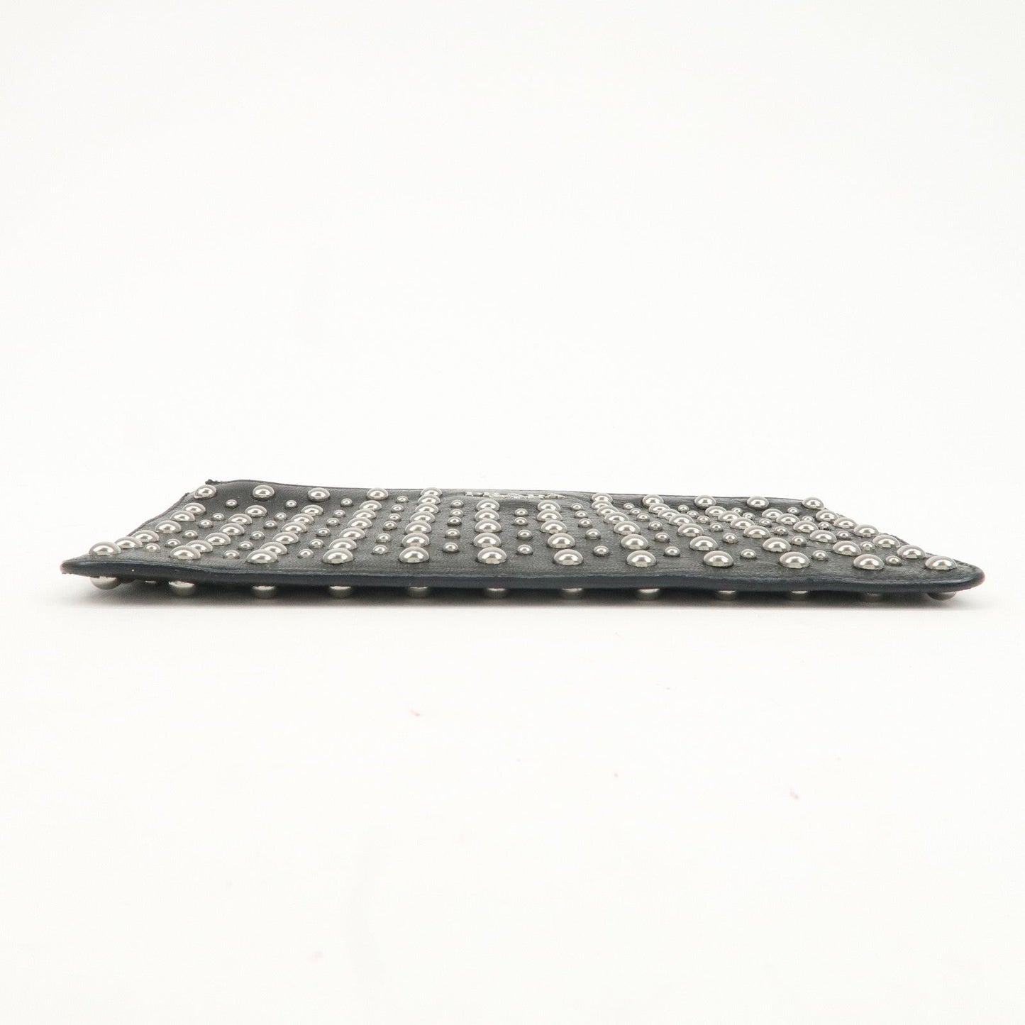PRADA Leather Pouch Studs Black