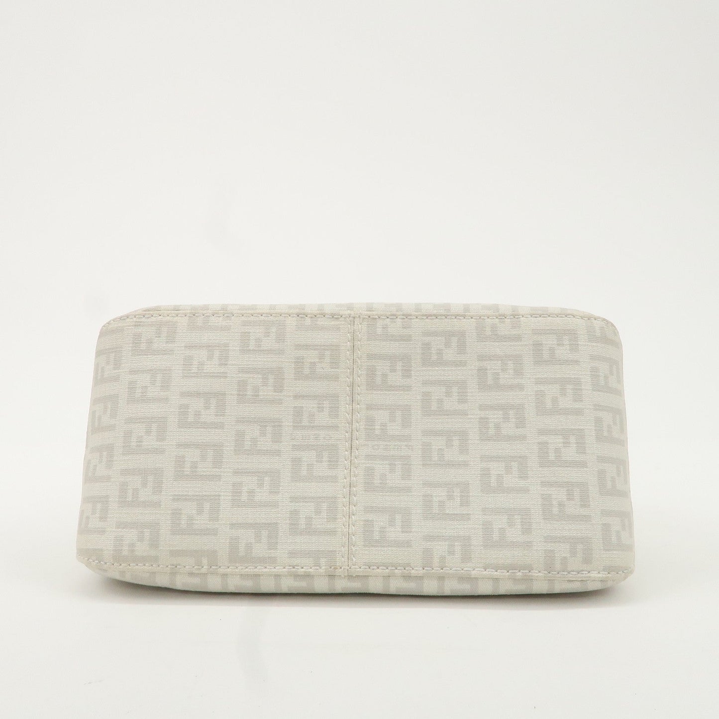 FENDI Mini Mamma Baguette Zucchino Canvas Leather Shoulder Bag
