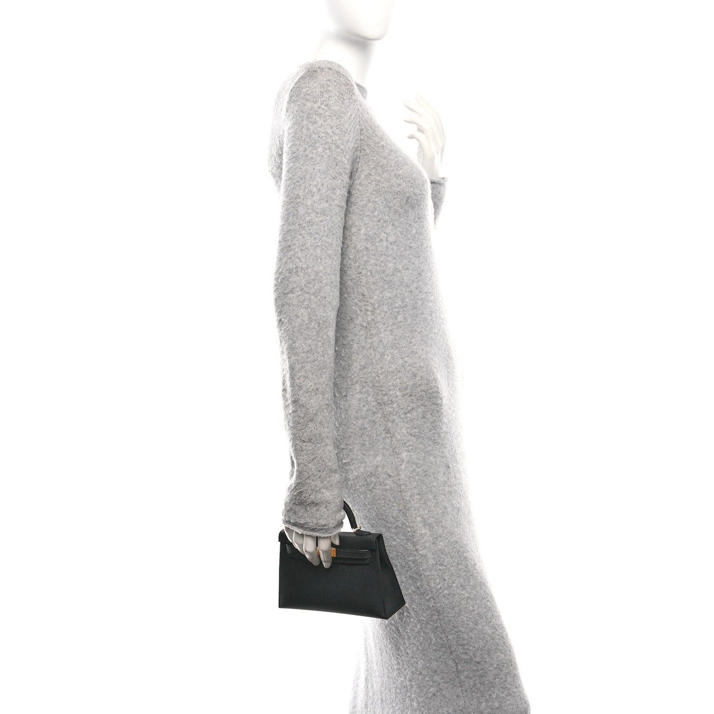 Hermes Epsom Mini Kelly Sellier 20 Black
