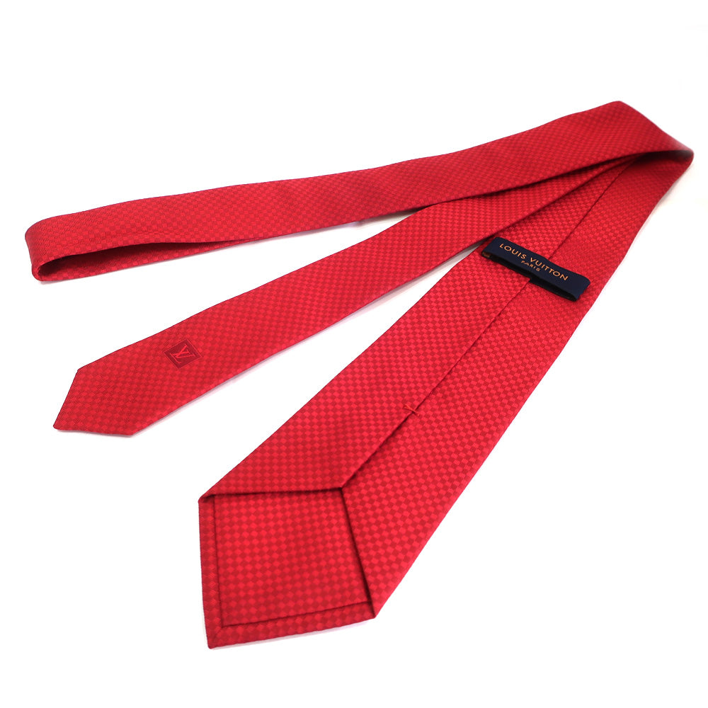 Louis Vuitton Cravat Red Cravat Micro-Damier M78751