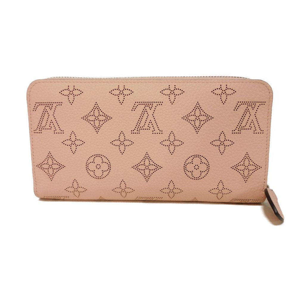 LOUIS VUITTON Long Wallet Purse M82755 Mahina leather (stamped) rose jasmine Current Perforation Pink RFID Monogram Mahina Zippy wallet Women
