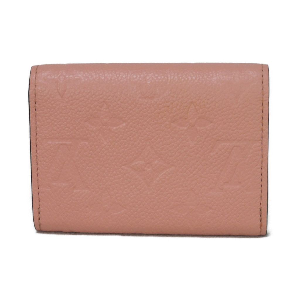 LOUIS VUITTON Bifold Wallet M81520 Implant leather (monogram embossed) Rose poodle New Pastel Pink RFID IC Chip Monogram Unplant Portomone Rosary Women