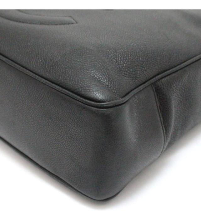 Chanel Shoulder Tote Bag Coco Mark Caviar Black