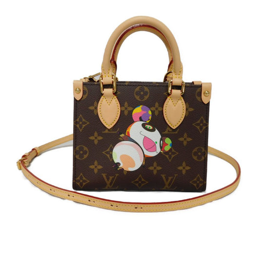 LOUIS VUITTON Tote Bag M13668 Monogram canvas (panda print) x microfiber multicolor Takashi Murakami 2WAY Shoulder Bag RFID Unused Monogram panda LVxTM On-the-Go BB Women