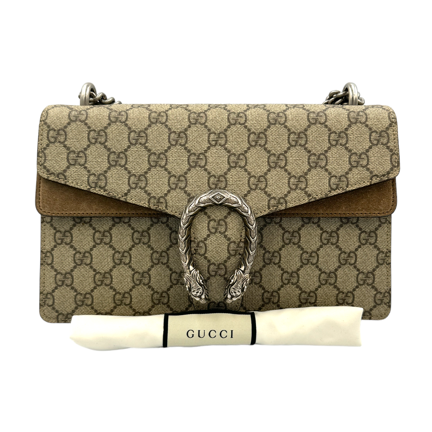 Gucci Dionysus Beige Canvas Chain Crossbody