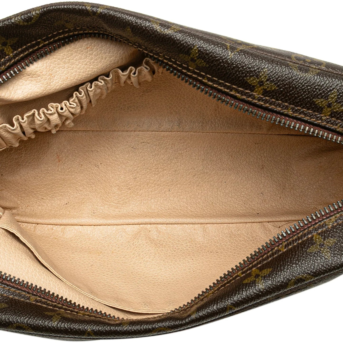Brown Louis Vuitton Monogram Trousse Toilette 28 Clutch Bag