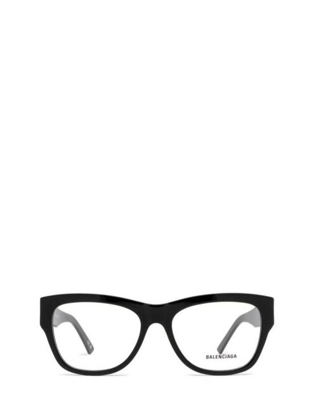 Luxury Balenciaga Trending 2026 Acetate Square Eyeglasses Black
