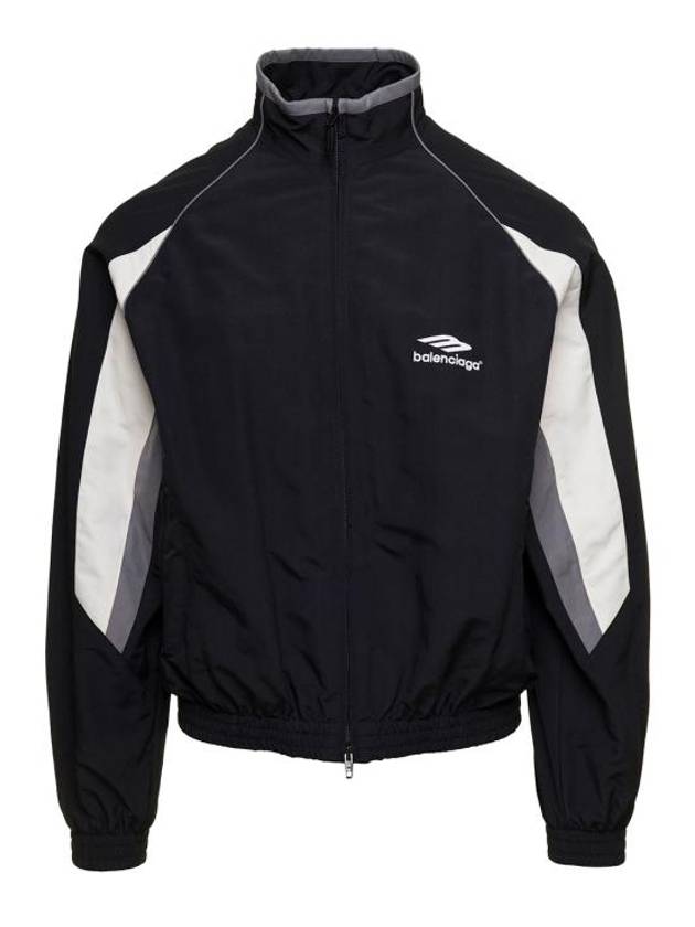 Luxury Balenciaga Trending 2026 3B Sports Icon Regular Track Jacket Black