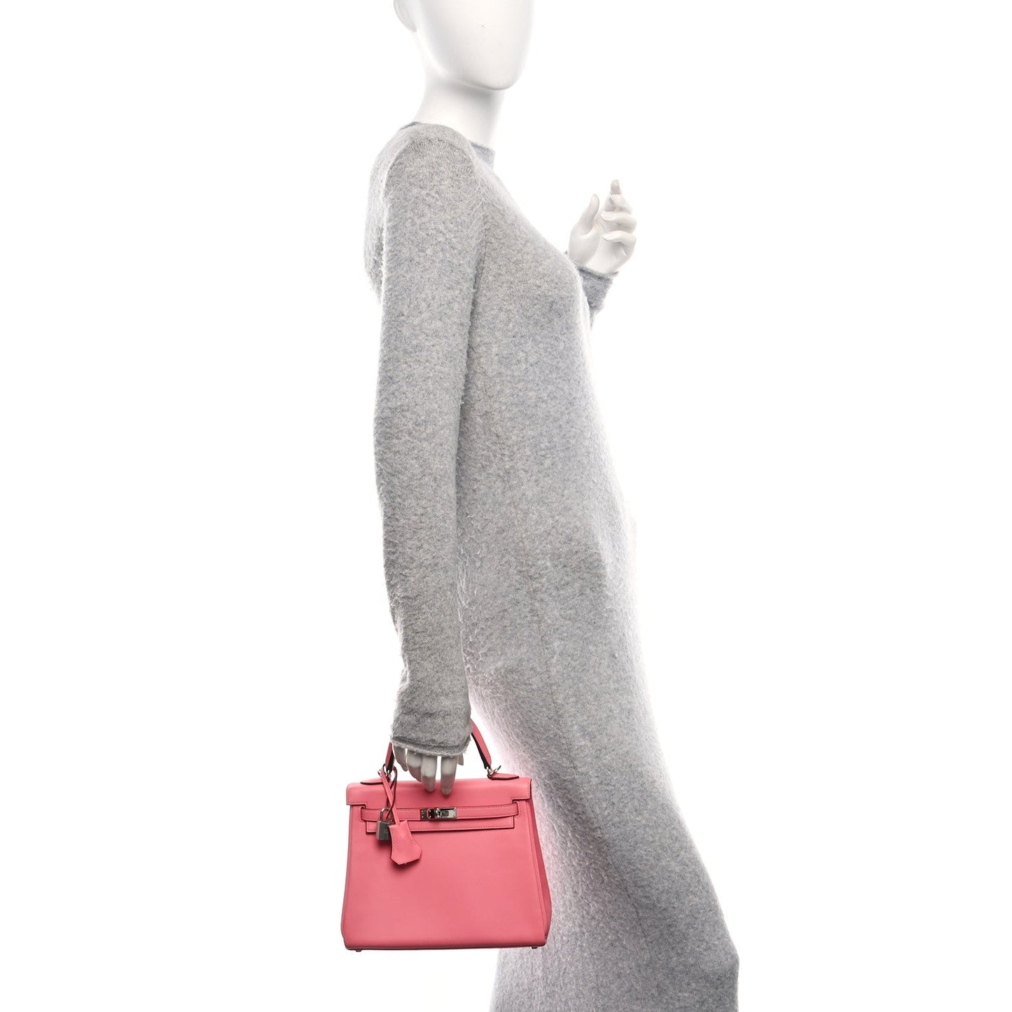 Hermes Swift Kelly Retourne 25 Rose Azalee