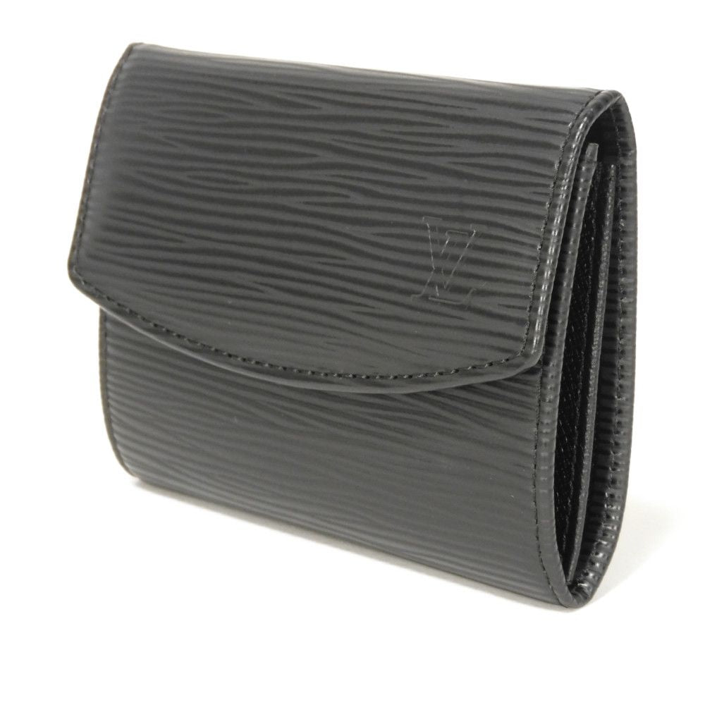 LOUIS VUITTON Coin case M63412 Epi Leather x grain leather Noir Epi Porto Monet Simple