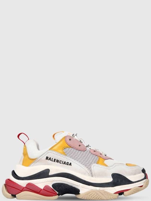 Luxury Balenciaga Trending 2026 Triple S Low Top Sneakers Cream Yellow