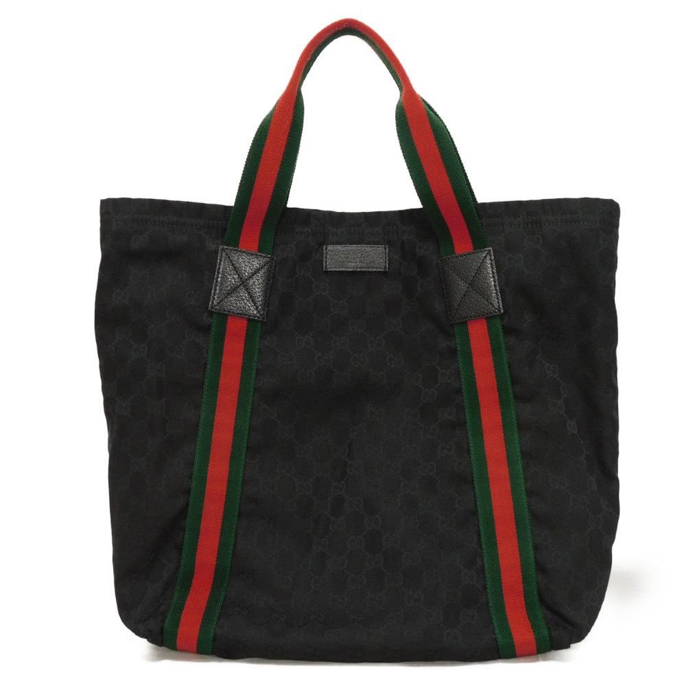 Gucci GG Canvas Calf Leather Tote Bag