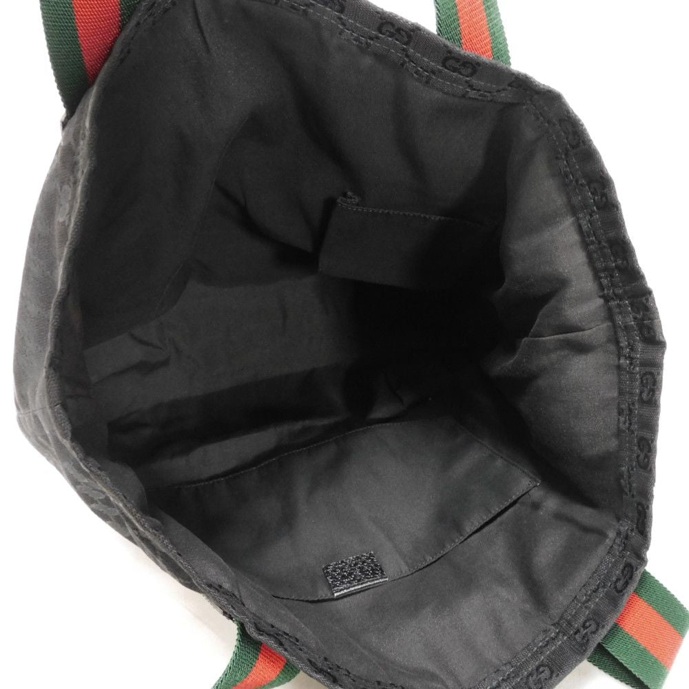 Gucci GG Canvas Calf Leather Tote Bag