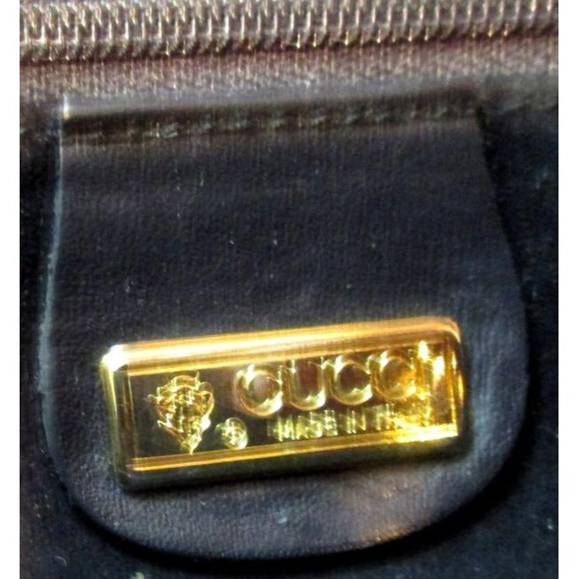 Gucci Leather Canvas Shoulder Bag
