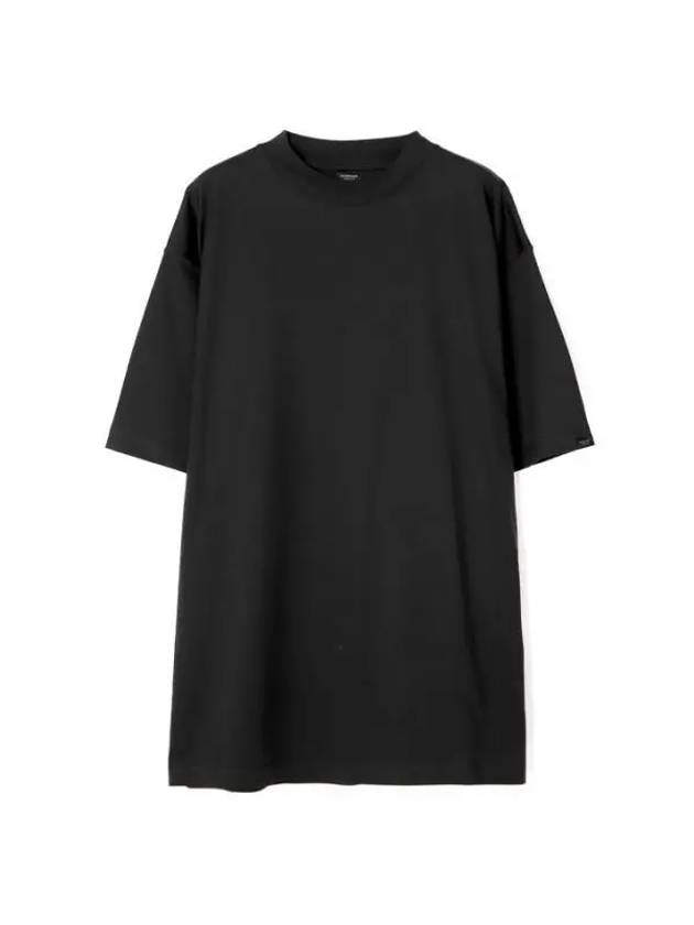 Luxury Balenciaga Trending 2026 Cotton Crew Neck Short Sleeve T-Shirt Black
