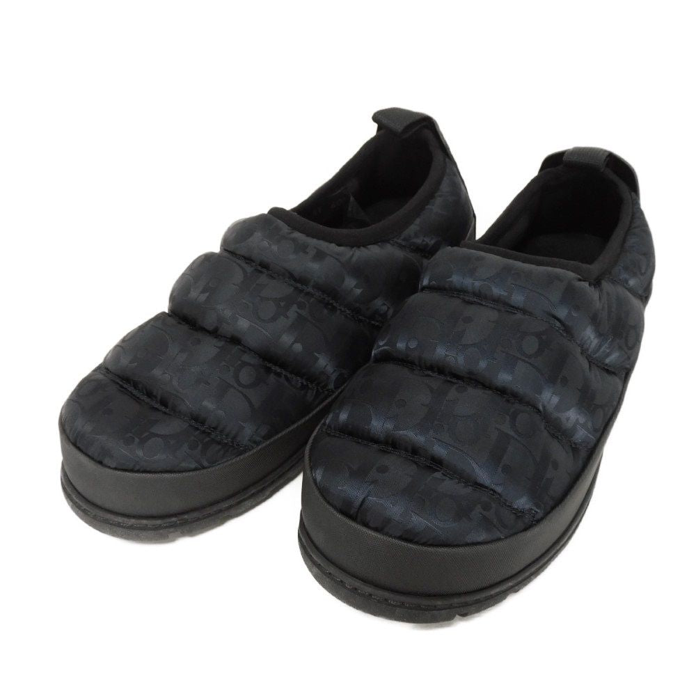 Dior Slip-on 3SA089ZHN_H969 Nylon black Oblique Quilting Snow Slippers 40