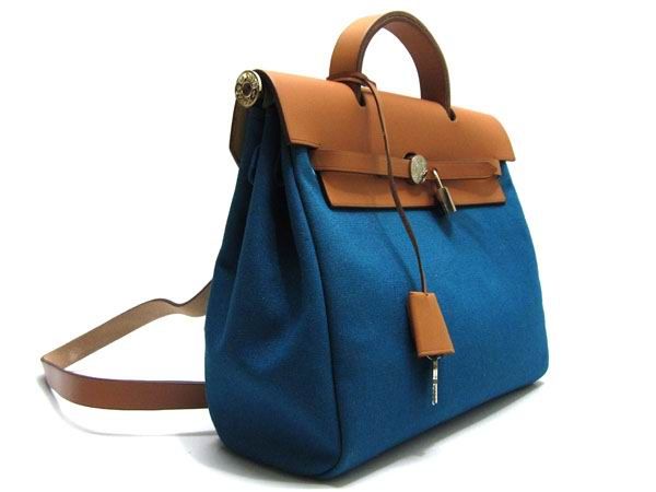 Luxury Hermes Herbag H1190S 2way Canvas