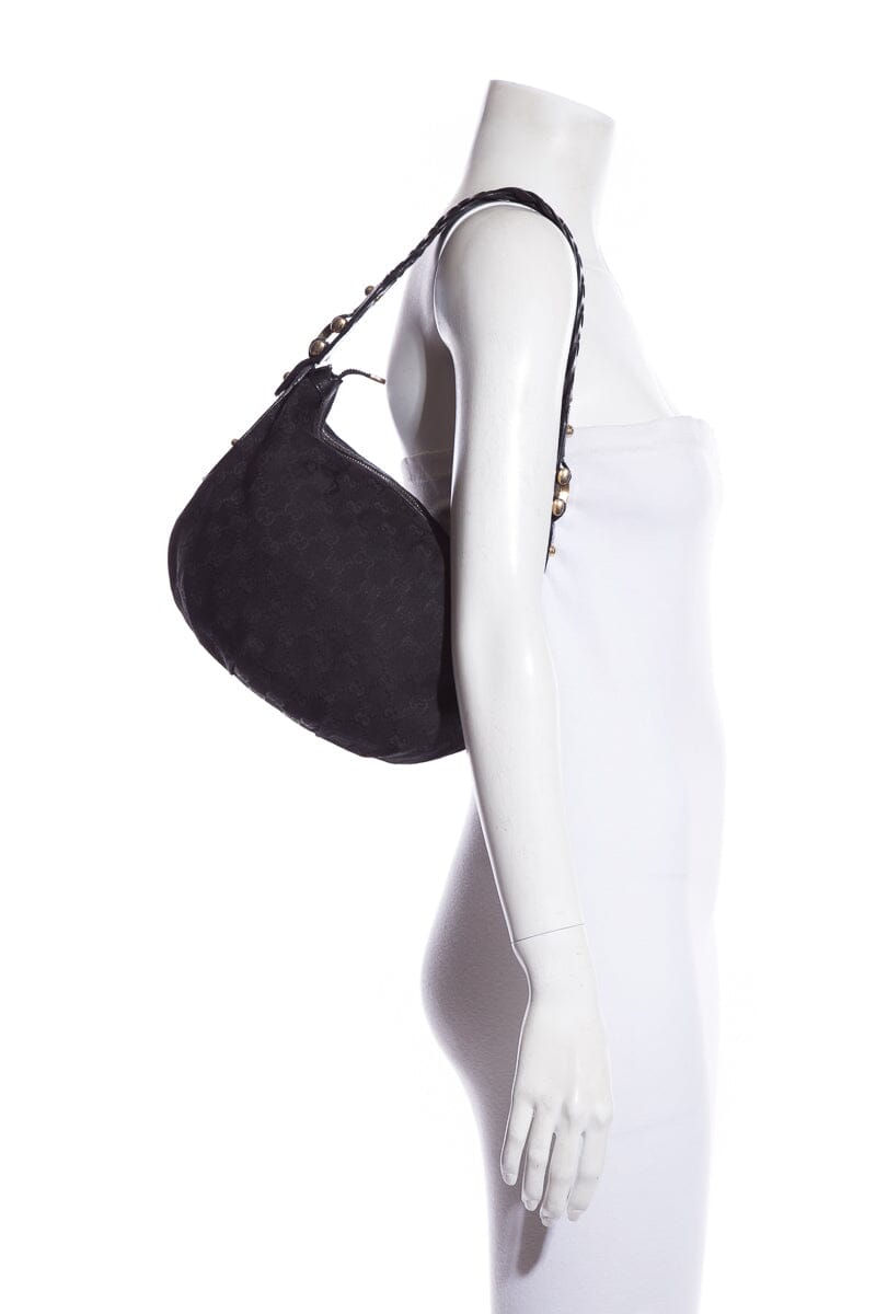 Gucci   Black Monogram Hobo