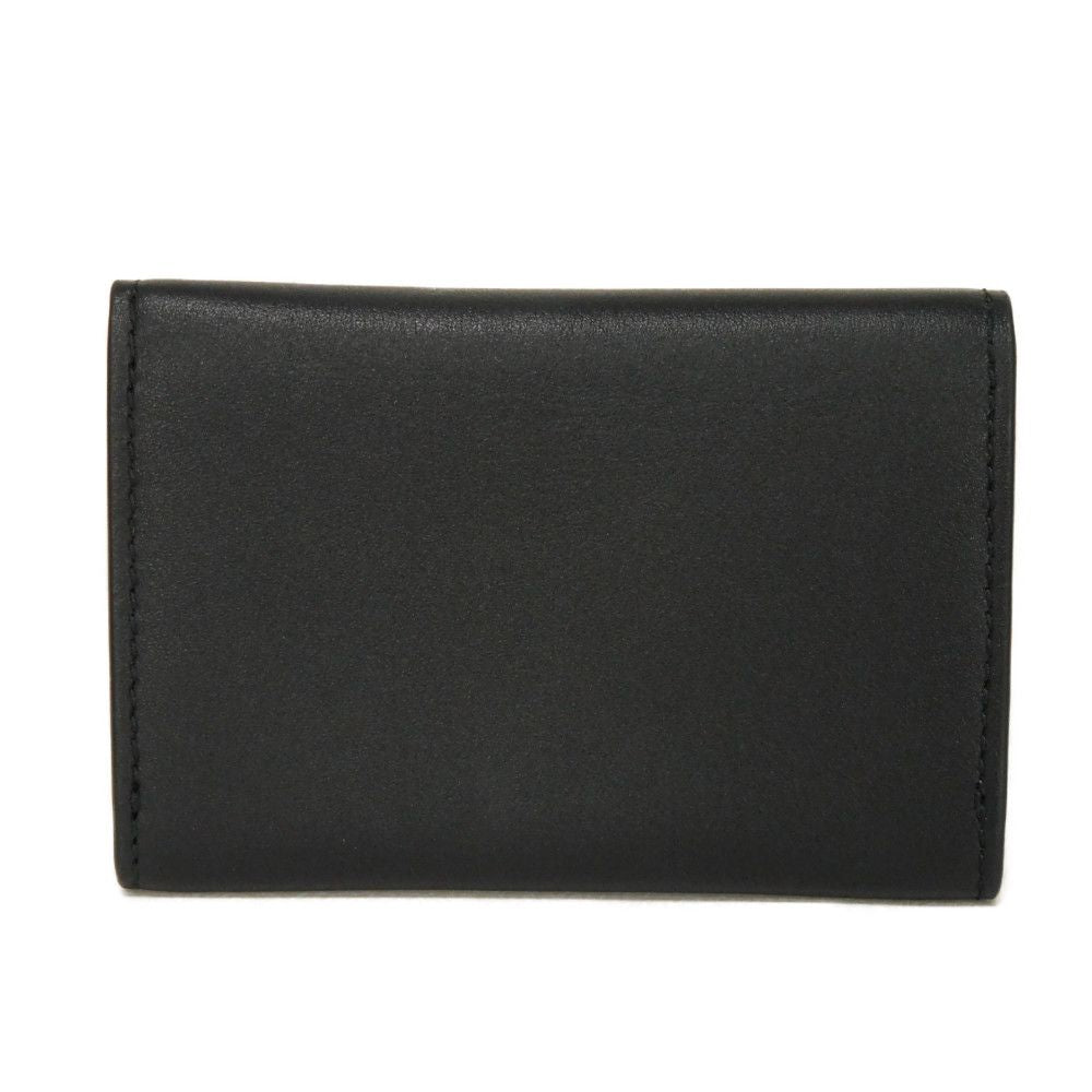 GUCCI Card Case 818956 AAEQ8 1000 Smooth calf leather x GG Supreme canvas (polyurethane finish) black GG Supreme GG Emblem Card Holder