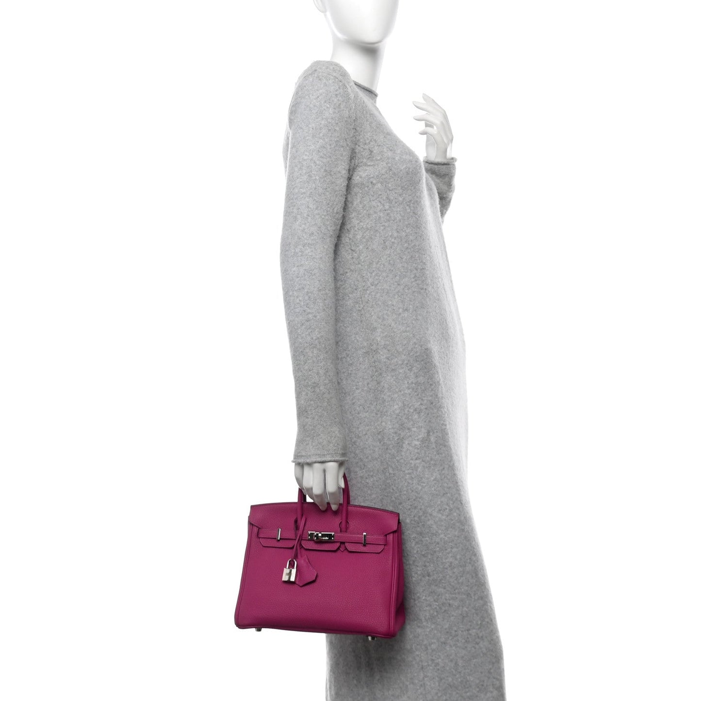 Hermes Togo Birkin 25 Rose Pourpre