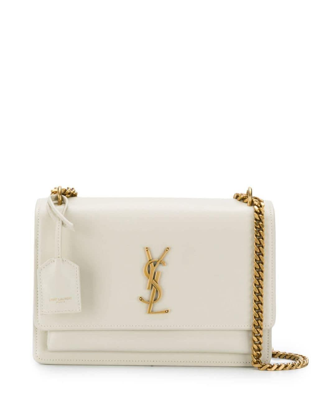 Luxury Saint Laurent Trending 2025 Women's Ysl Bo Mng M Sunset in Crema Soft | 442906D420W9207