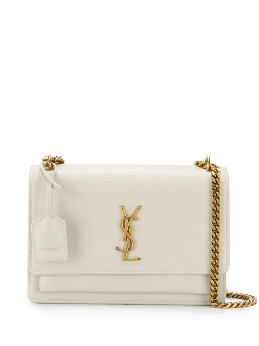 Luxury Saint Laurent Trending 2025 Women's Ysl Bo Mng M Sunset in Crema Soft | 442906D420W9207