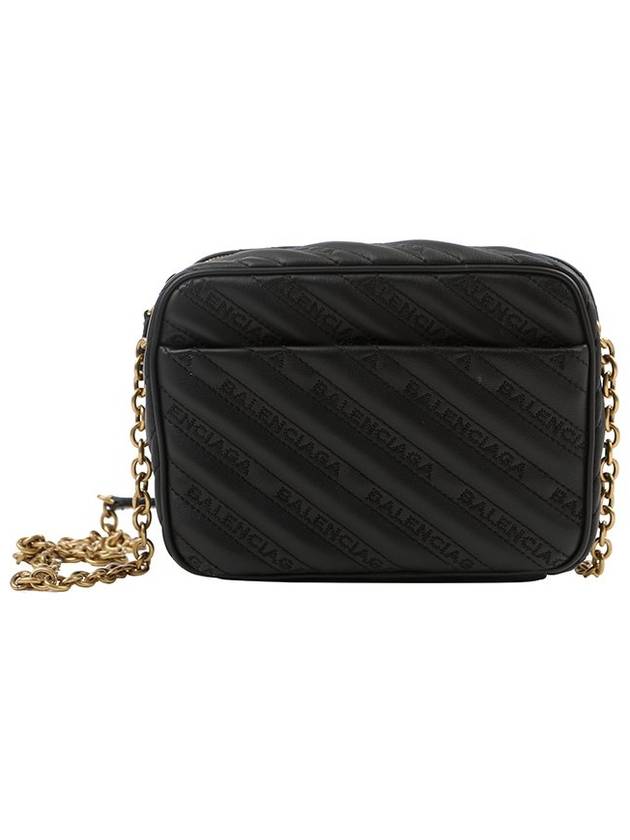 Luxury Balenciaga Trending 2026 Blanket Reporter Chain Cross Bag Black