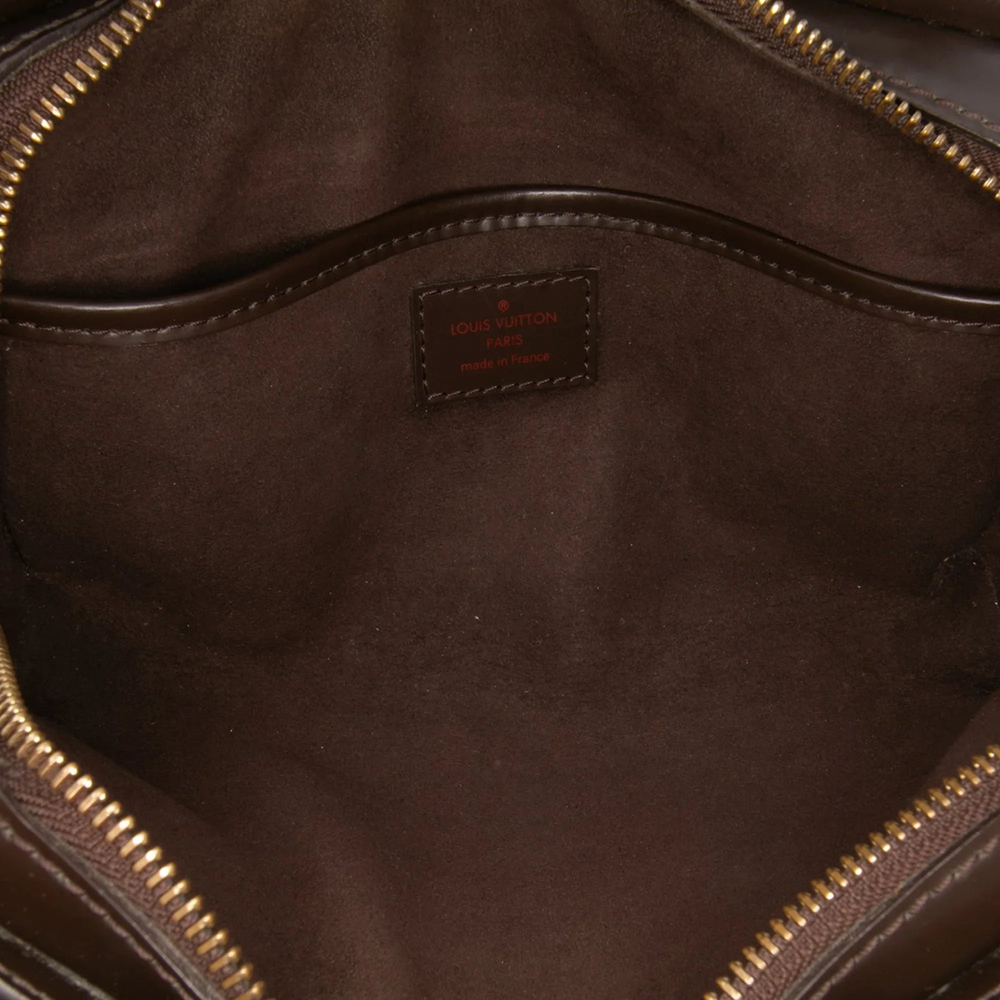 Brown Louis Vuitton Damier Ebene Saint Louis Pochette Clutch Bag