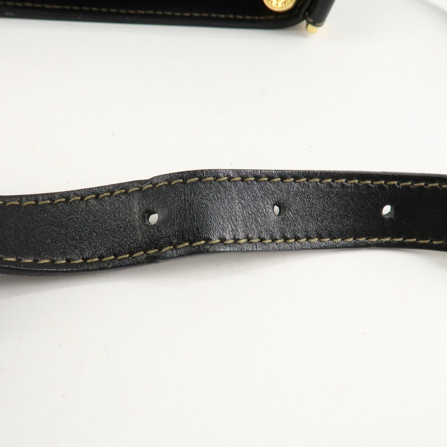 FENDI Pequin PVC Leather Shoulder Bag Black Brown 11644