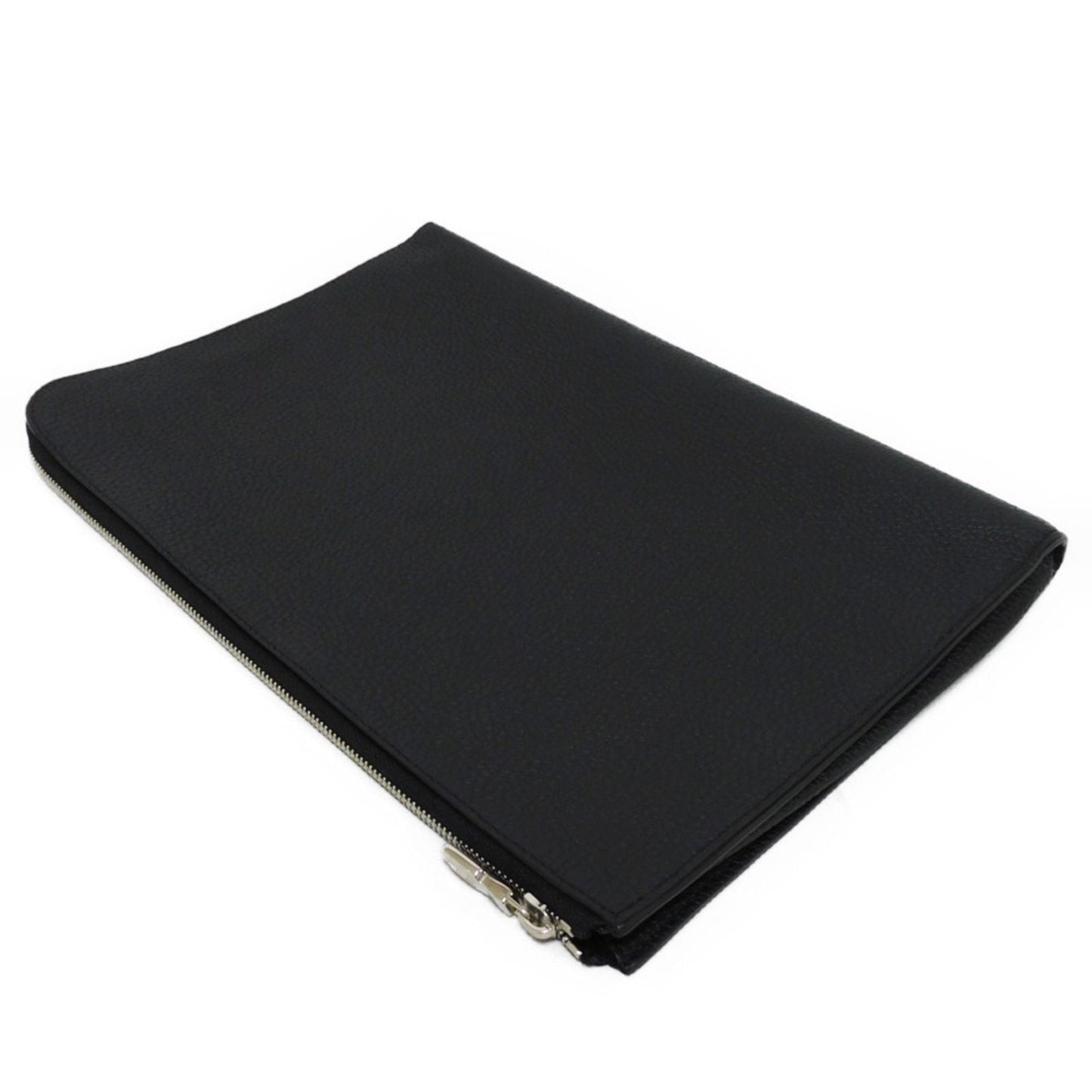 Louis Vuitton Noir Leather Clutch Bag Pochette