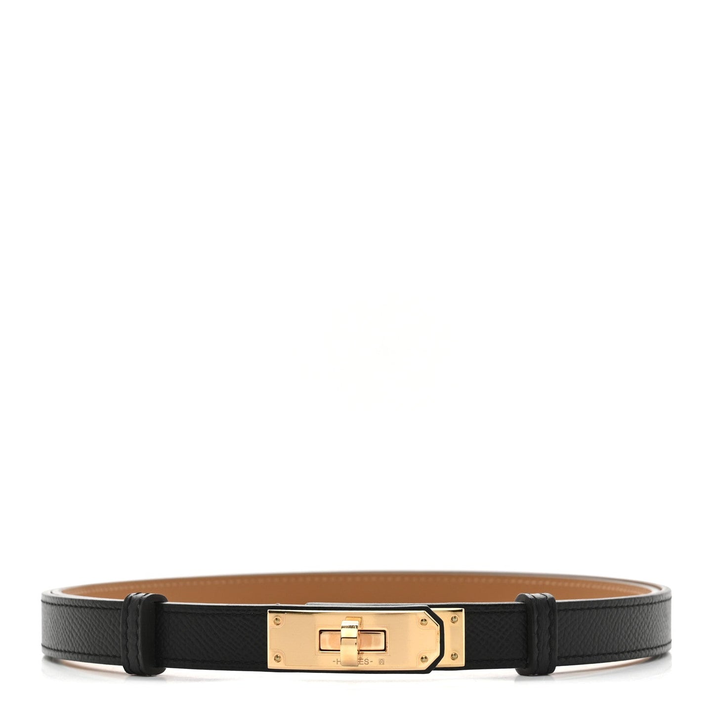 Hermes Epsom Kelly Belt Black