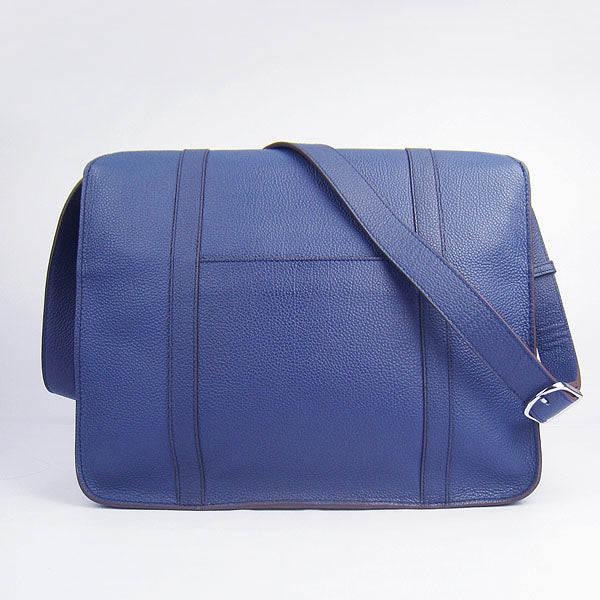 Luxury Hermes Steve Ladies Shoulder Bag Blue