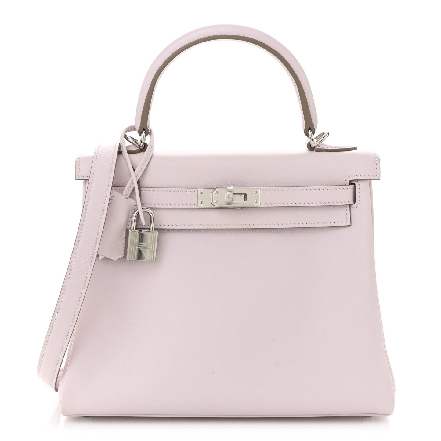 Hermes Swift Kelly Retourne 25 Mauve Pale