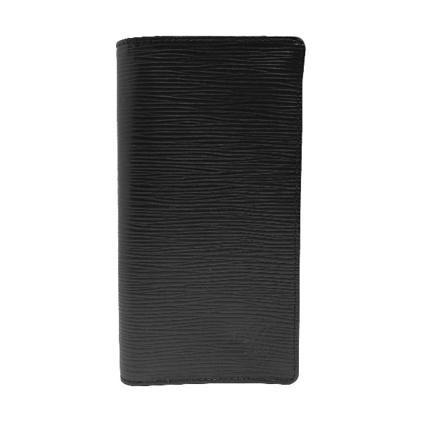 LOUIS VUITTON Long Wallet Purse M63212 Epi Leather Noir Folded wallet Epi Porto Cartes Crdit mens