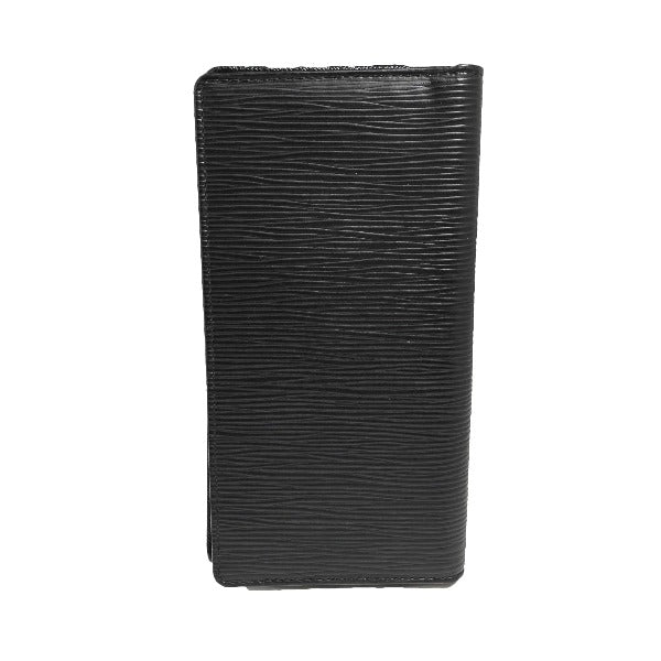 LOUIS VUITTON Long Wallet Purse M63212 Epi Leather Noir Folded wallet Epi Porto Cartes Crdit mens