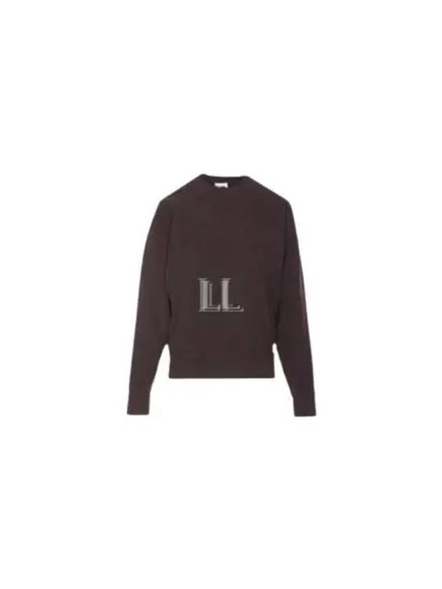 Luxury Saint Laurent Trending 2025 Crew Neck Sweatshirt Taupe Fonce