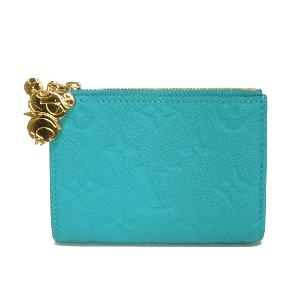 LOUIS VUITTON Bifold Wallet M14089 Taurillon Clemence leather (monogram embossed) Kabira Blue Monogram Taurillon Clemence LVxTM Portefeuille Lisa