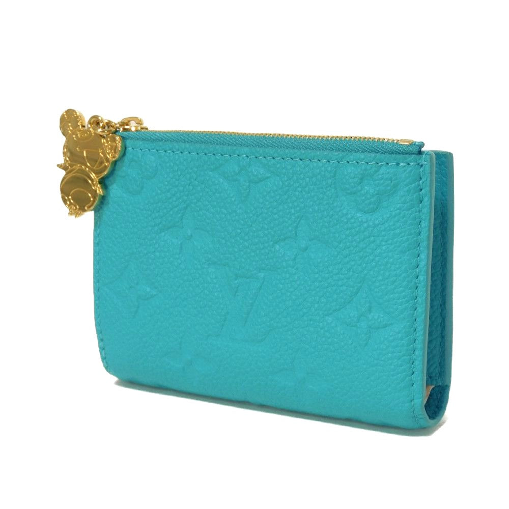 LOUIS VUITTON Bifold Wallet M14089 Taurillon Clemence leather (monogram embossed) Kabira Blue Monogram Taurillon Clemence LVxTM Portefeuille Lisa