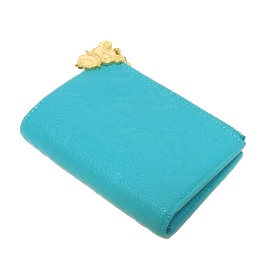 LOUIS VUITTON Bifold Wallet M14089 Taurillon Clemence leather (monogram embossed) Kabira Blue Monogram Taurillon Clemence LVxTM Portefeuille Lisa