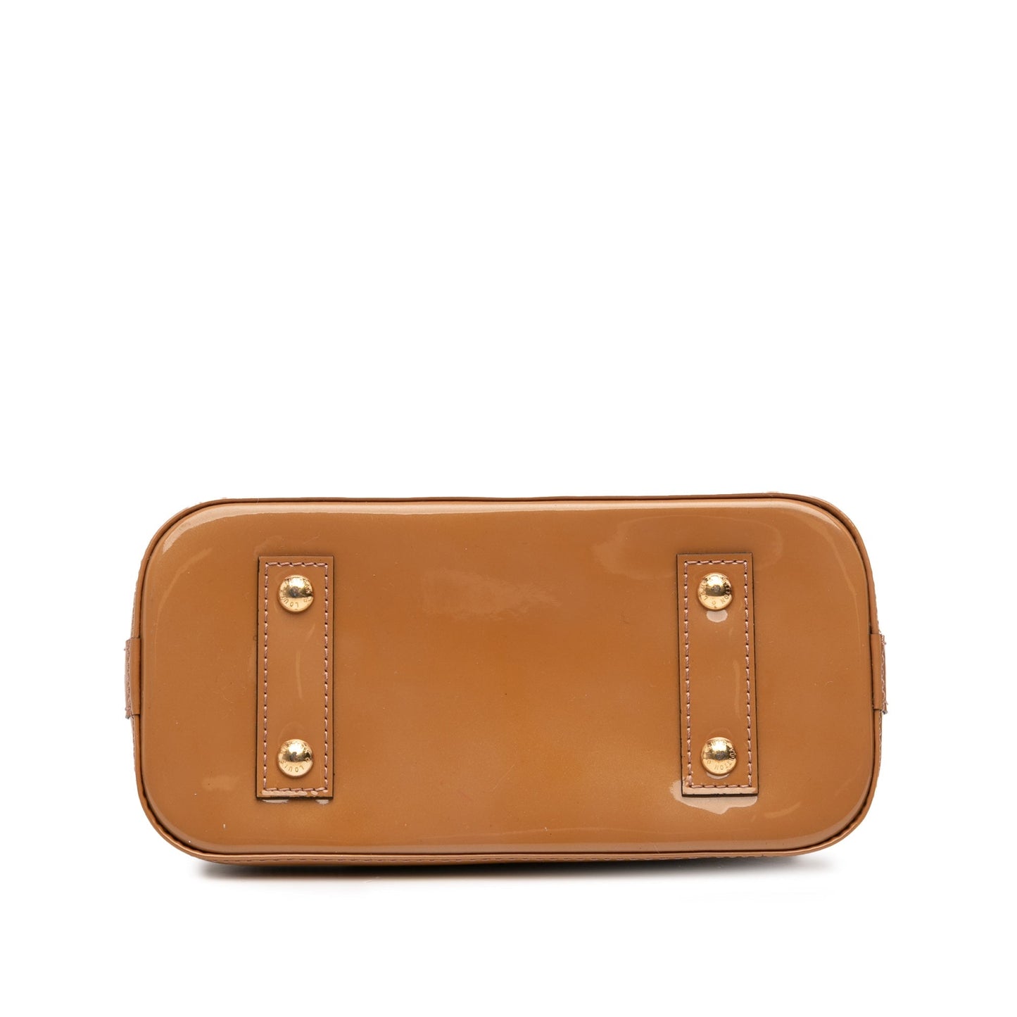 Brown Louis Vuitton Monogram Vernis Alma BB Satchel