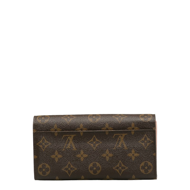 Louis Vuitton Monogram M62235 Long Wallet Rose Barreline Pink Brown