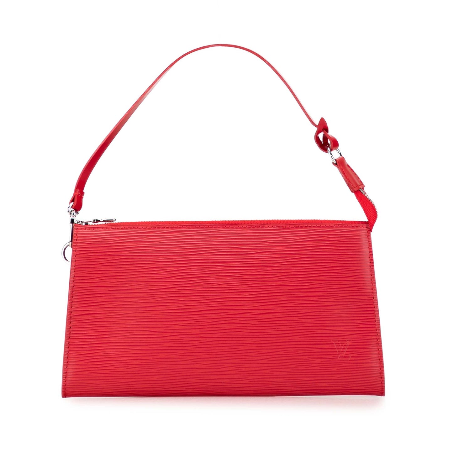 Red Louis Vuitton Epi Pochette Accessoires Shoulder Bag