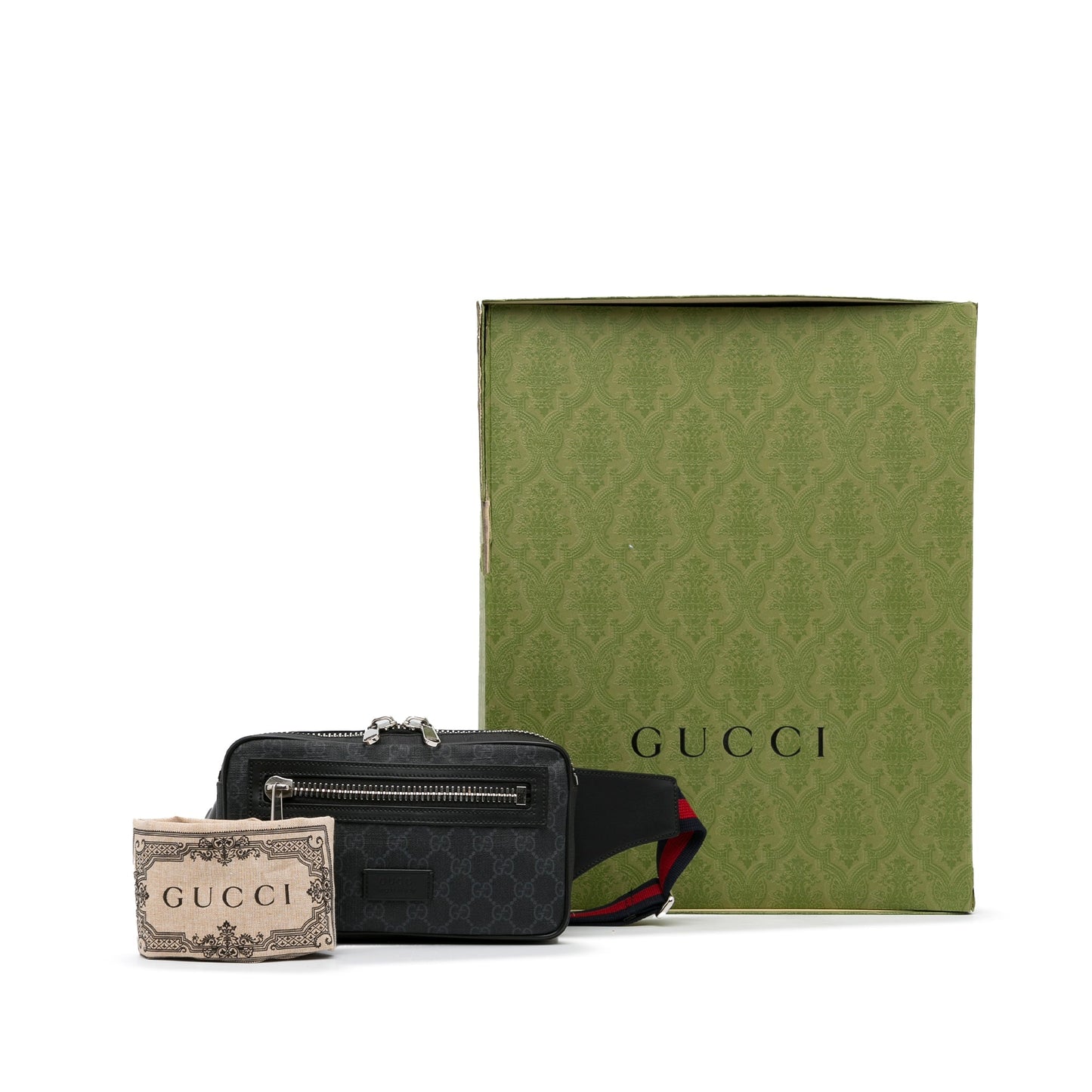Gucci GG Supreme Black Canvas Crossbody
