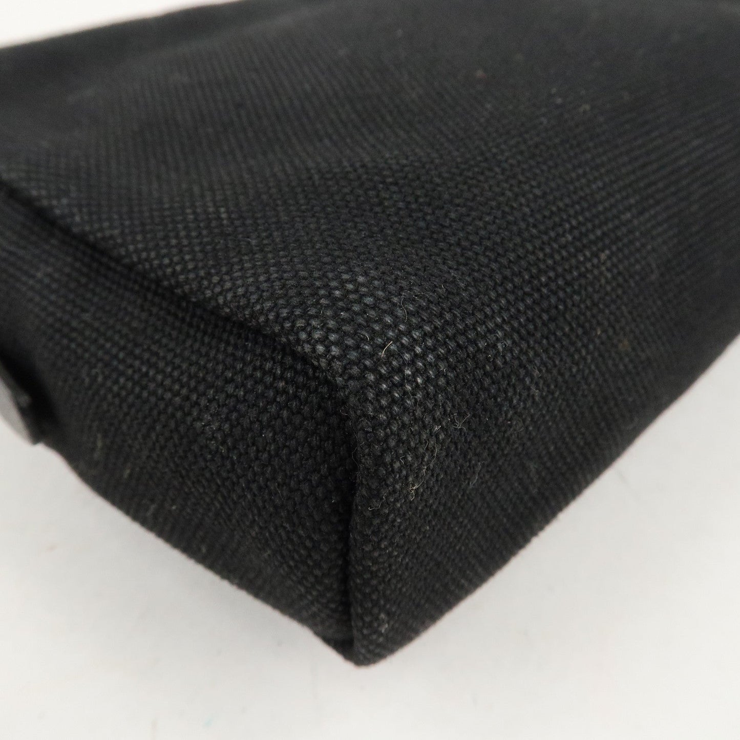 PRADA Canvas Pouch Cosmetic Pouch Black