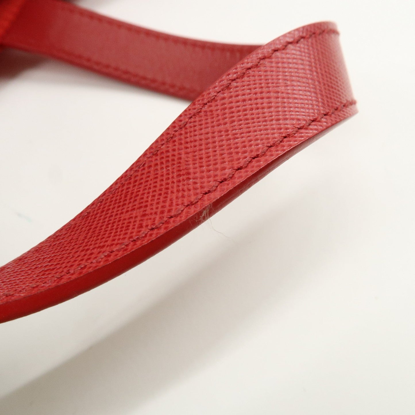 PRADA Nylon Leaather Panda Tote Bag Shoudler Bag Red BR4249