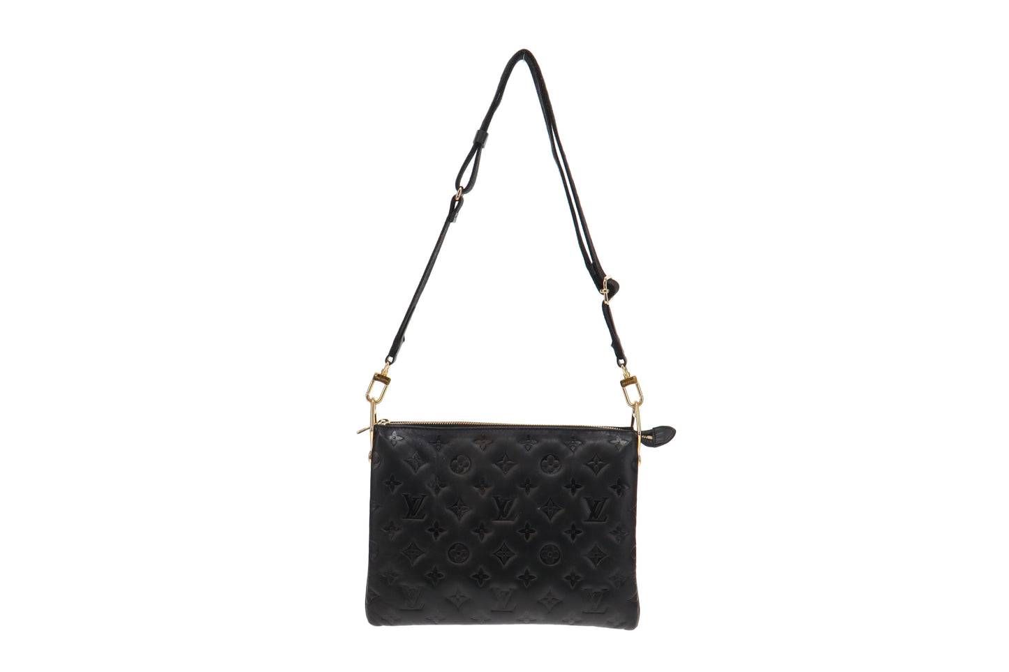 Louis Vuitton Black Coussin PM With Gold Hardware