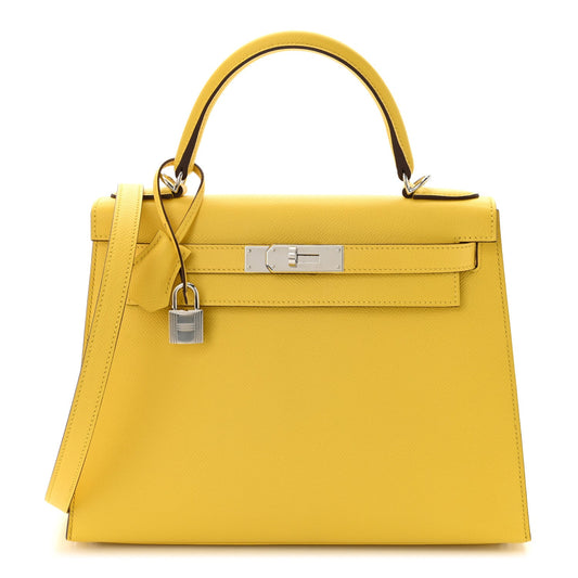 Hermes Epsom Kelly Sellier 28 Jaune De Naples